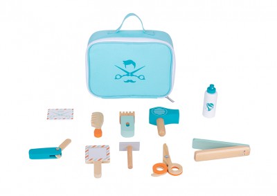 Ξύλινο Σετ Βαλιτσάκι Κομμωτηρίου